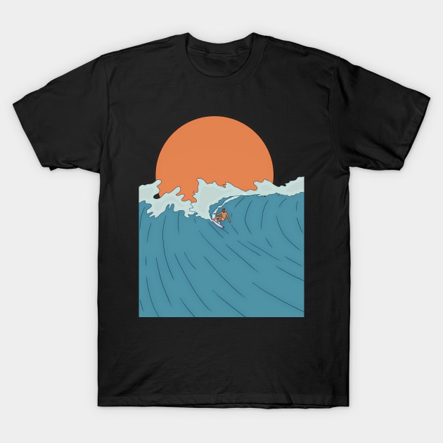 Ride the wave T-Shirt by Swadeillustrations